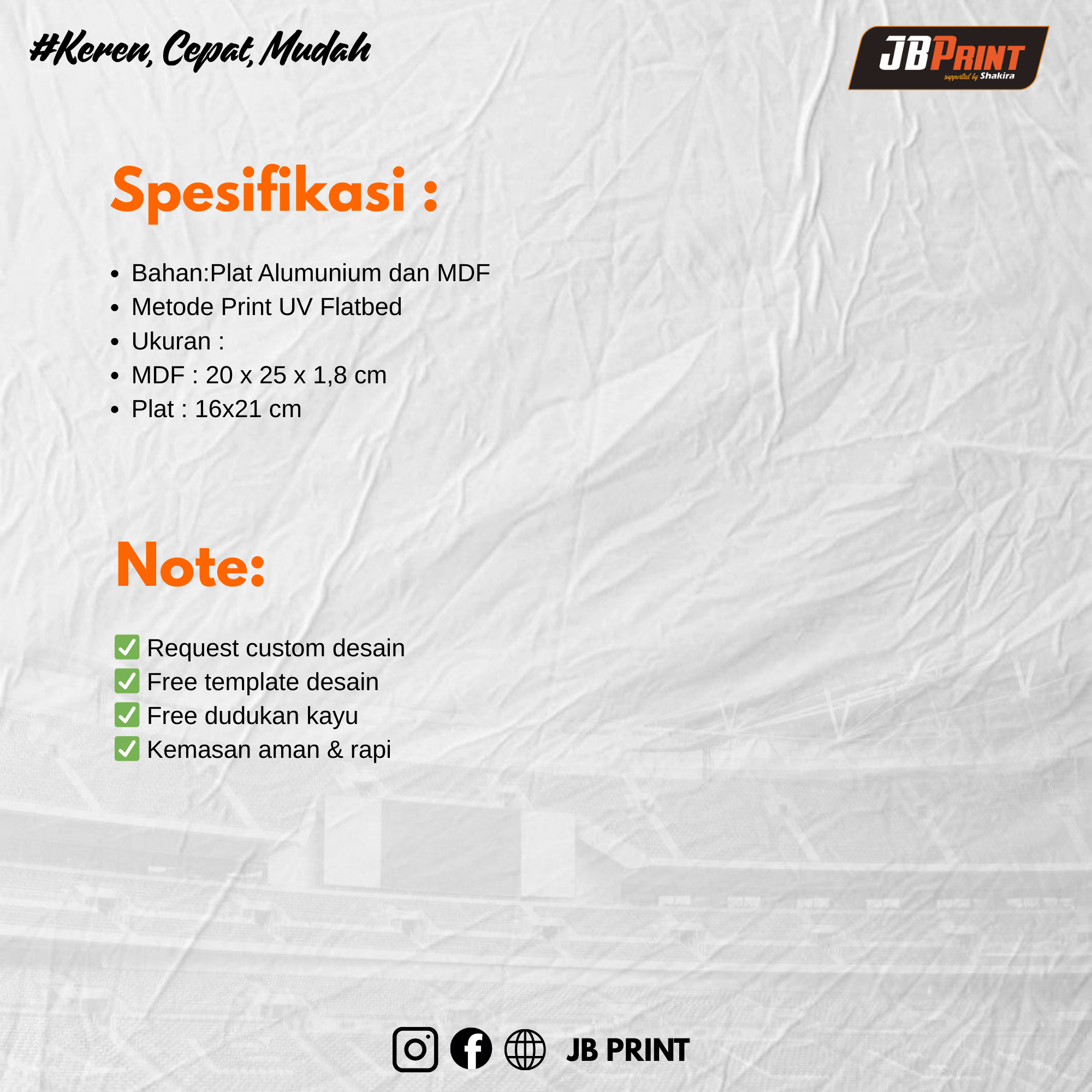 Plakat Etching | PE-TM - Gambar 4