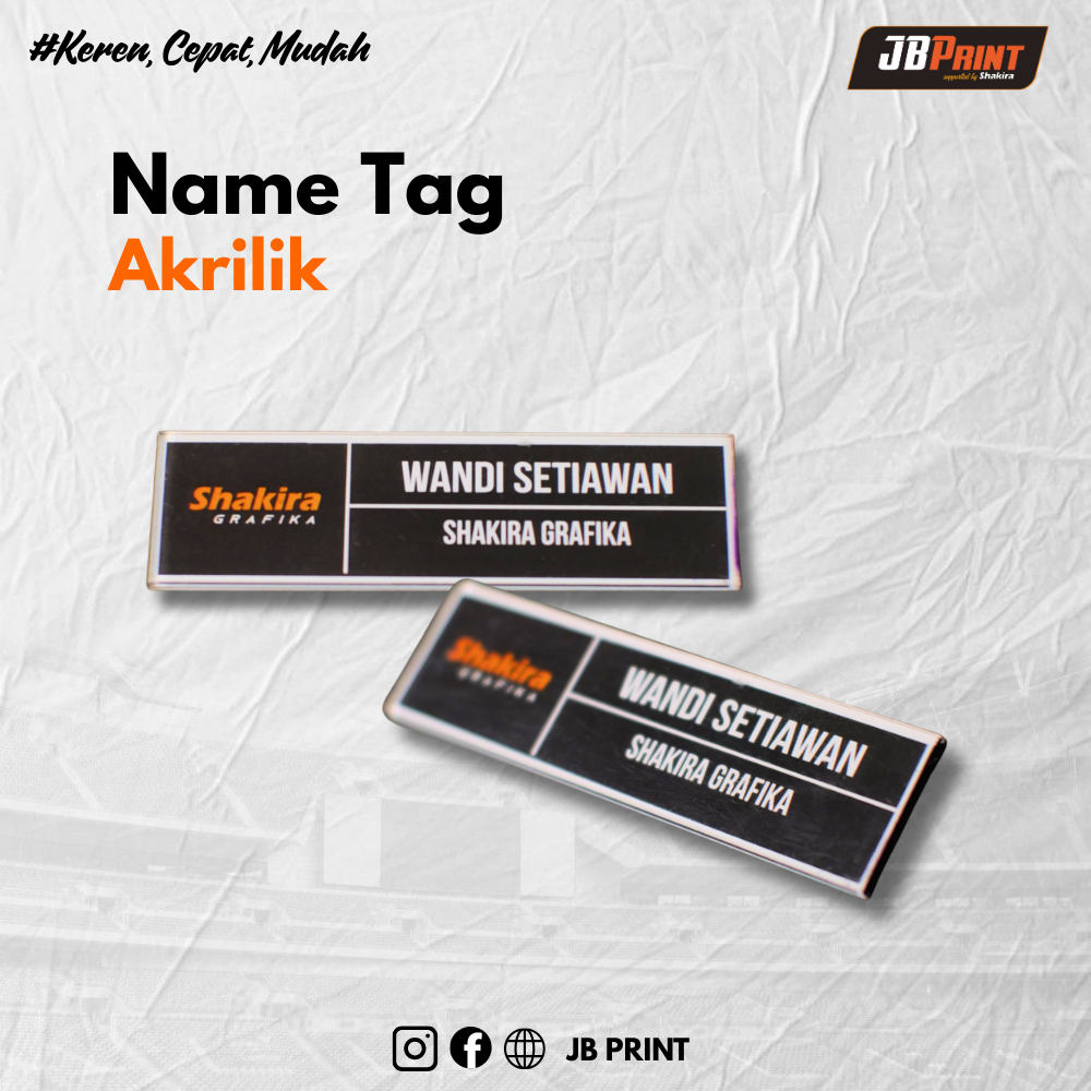 Name Tag Akrilik
