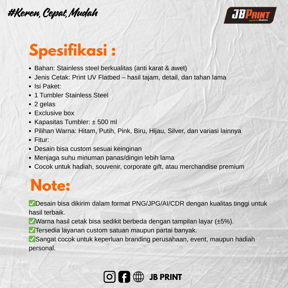 Tumbler Vakum set - Gambar 2