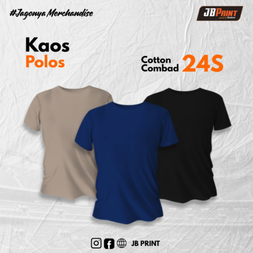 Kaos polos 24s Cotton Combed X Knitto