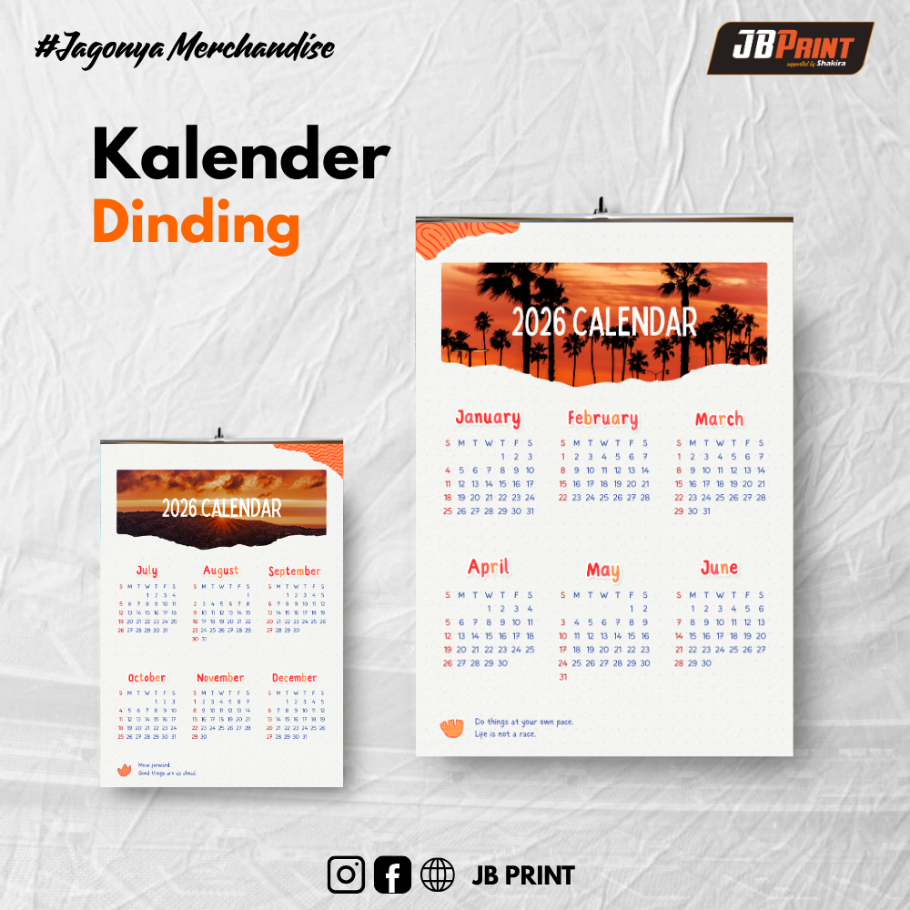 Kalender dinding jepit kaleng – isi (2–12 Lembar) - Gambar 2
