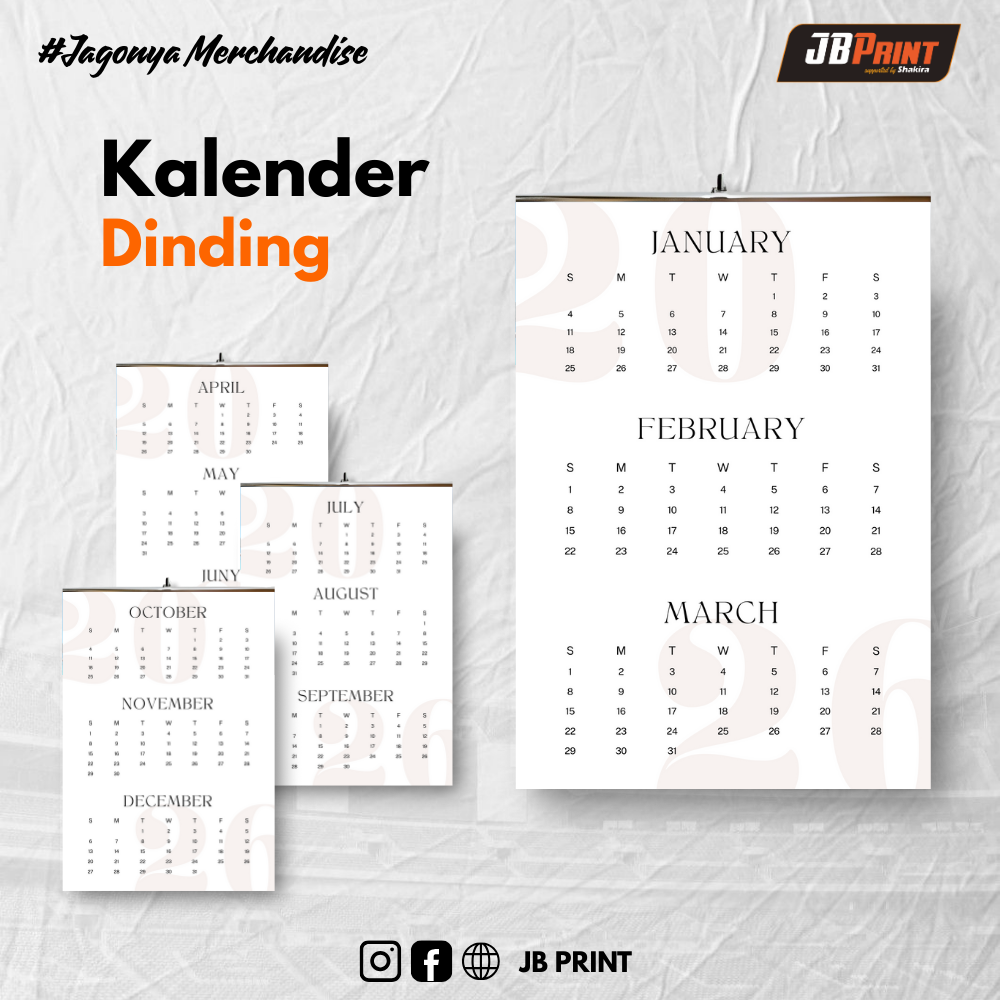 Kalender dinding jepit kaleng – isi (2–12 Lembar) - Gambar 4