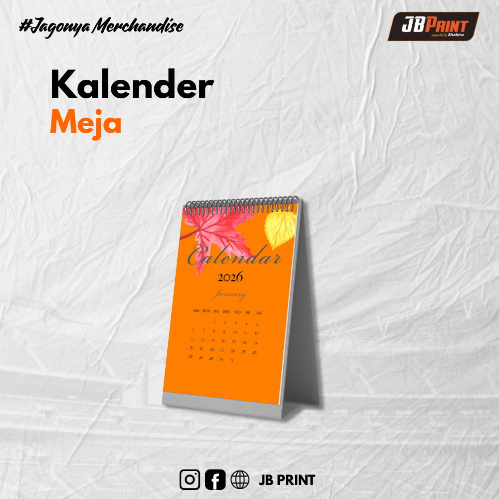 Kalender Meja Potrait - isi 4 & 8 Lembar
